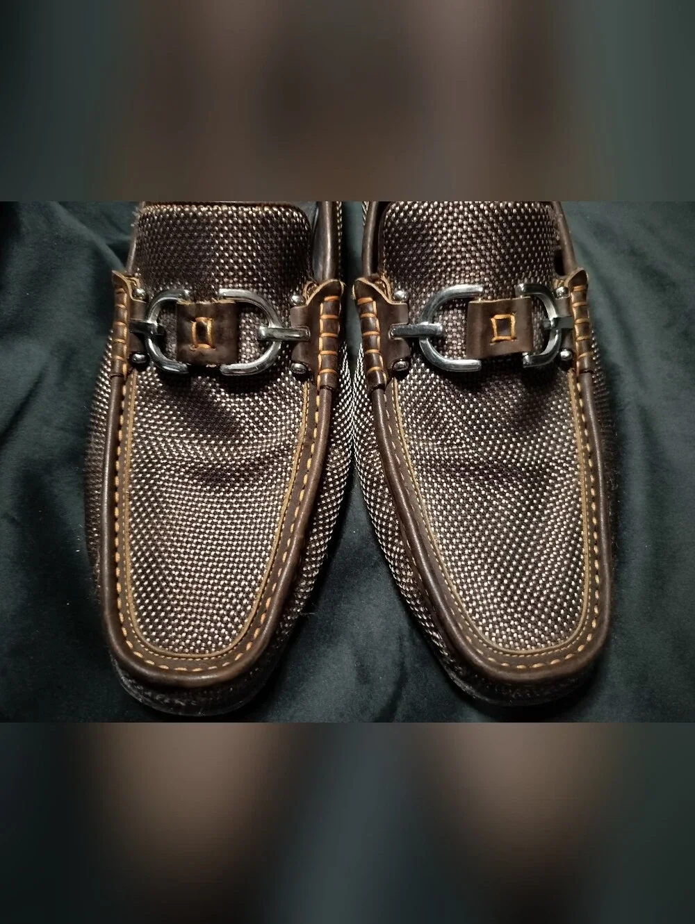 EUC Designer Donald J. Pliner Brown Slip-On Leather Loafers Made In Italy - 10.5